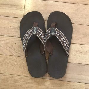 Brown Women’s Reef Flip Flops 10